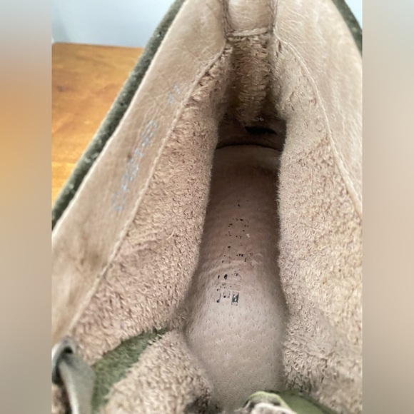 Crime London Green Leather Distressed Studded High Top Sneakers 41/11 - Picture 9 of 14